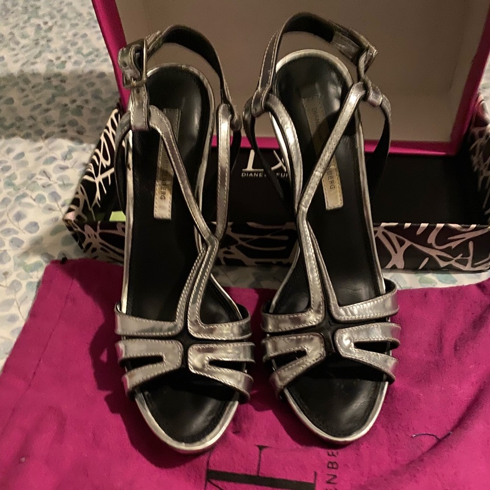 Size 8 used Diane Bon Furstenberg shoes, $20